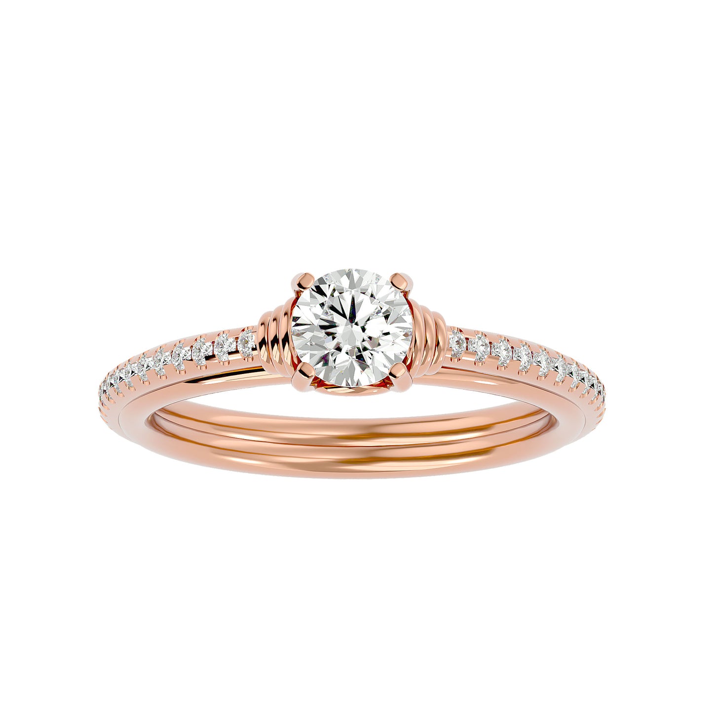 Lyra diamond engagement ring