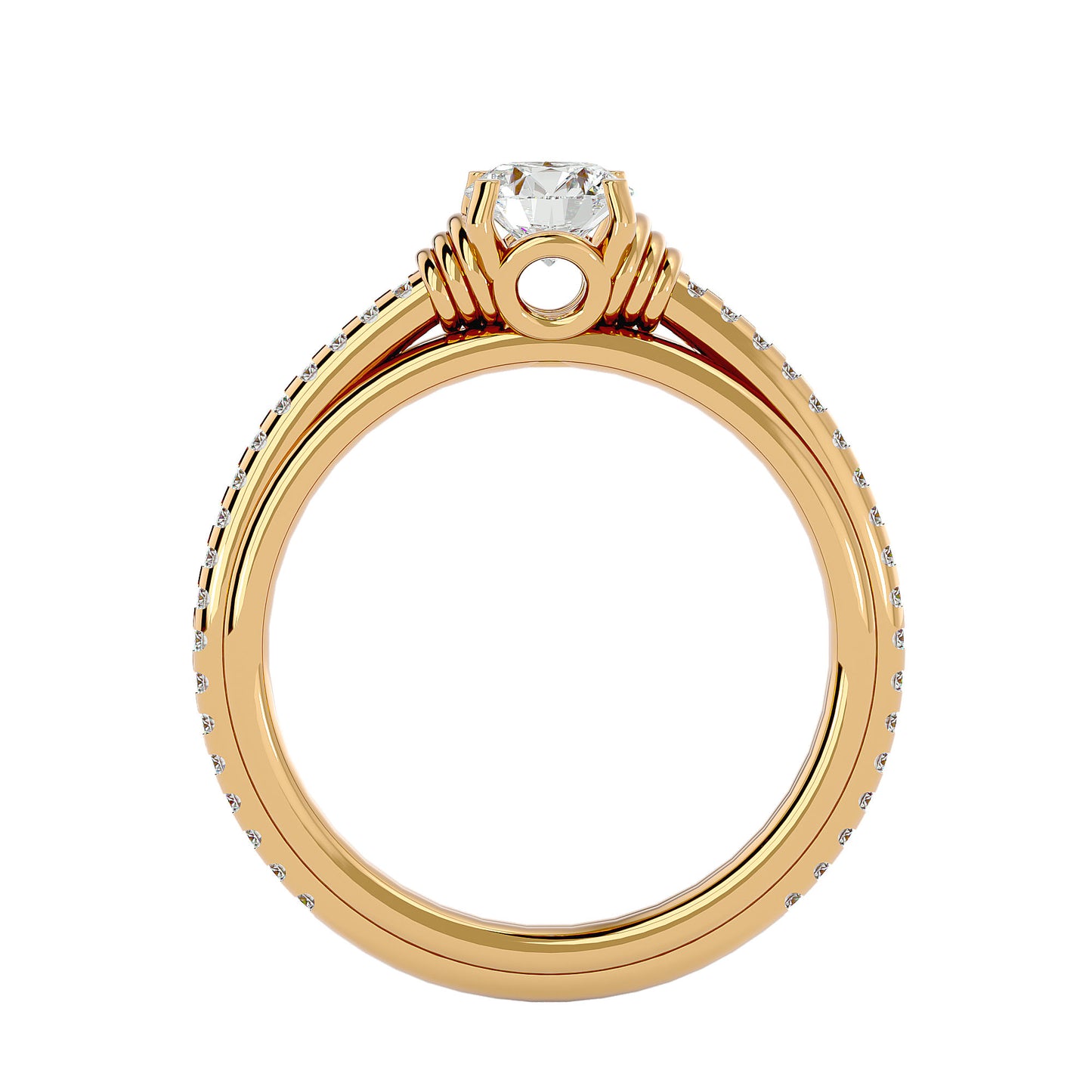 Lyra diamond engagement ring