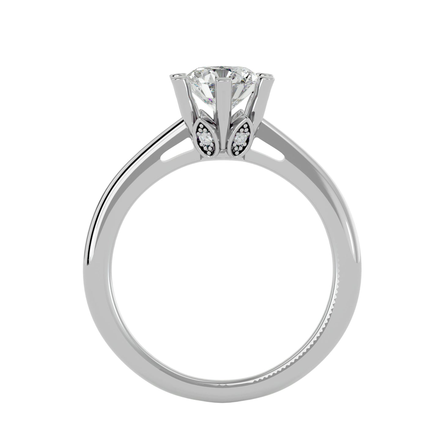 Kaia six prong diamond engagement ring