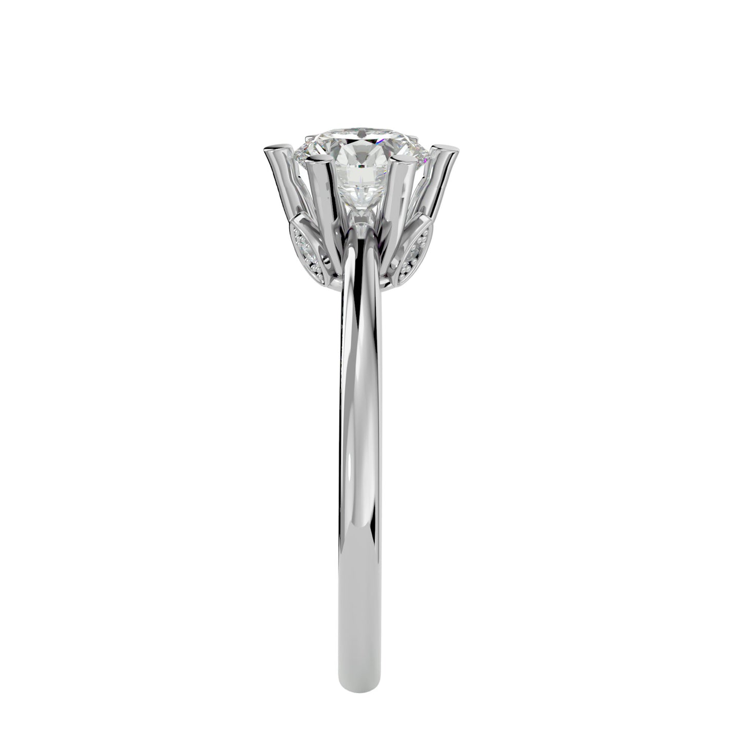 Kaia six prong diamond engagement ring