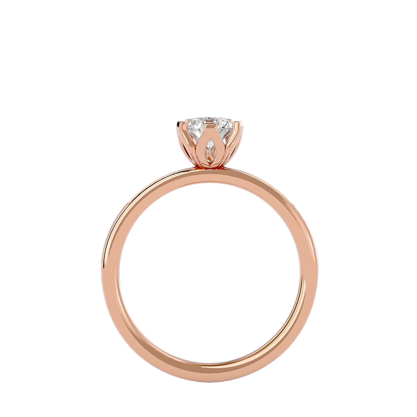 Calyx diamond engagement ring