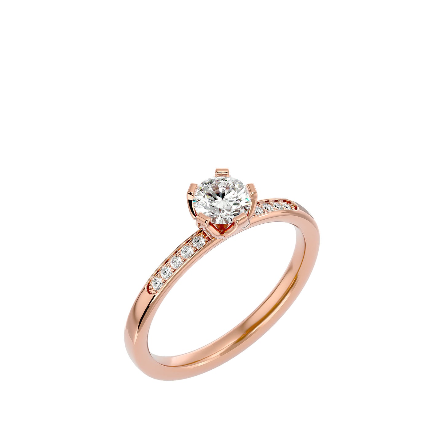 Calyx diamond engagement ring