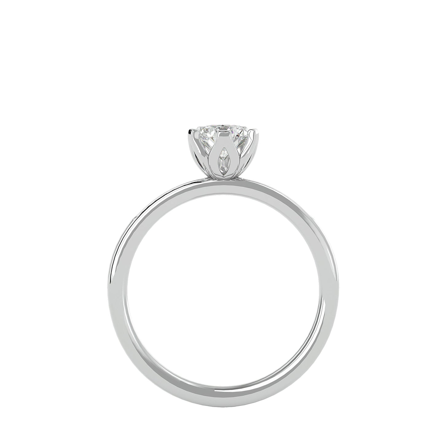 Calyx diamond engagement ring