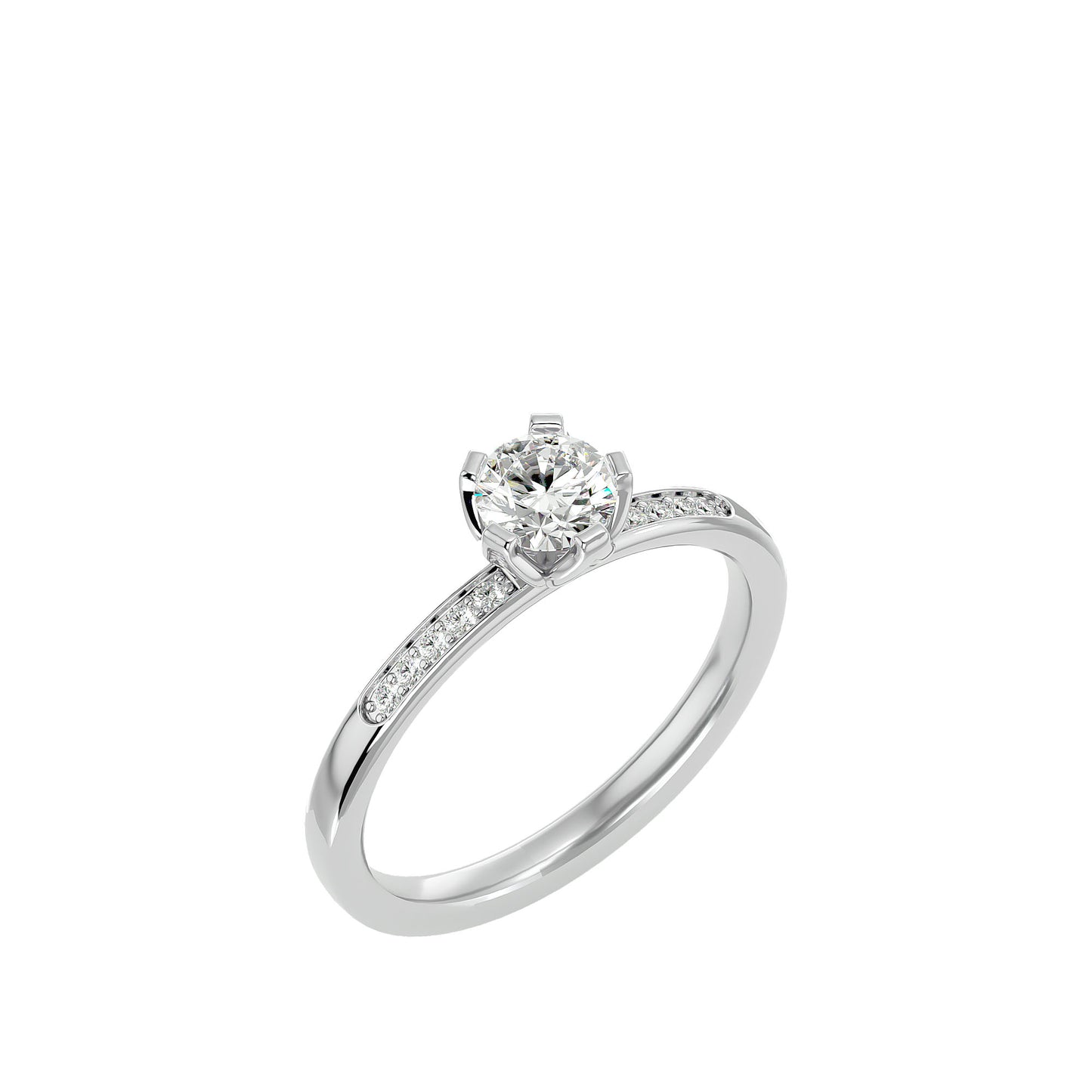 Calyx diamond engagement ring