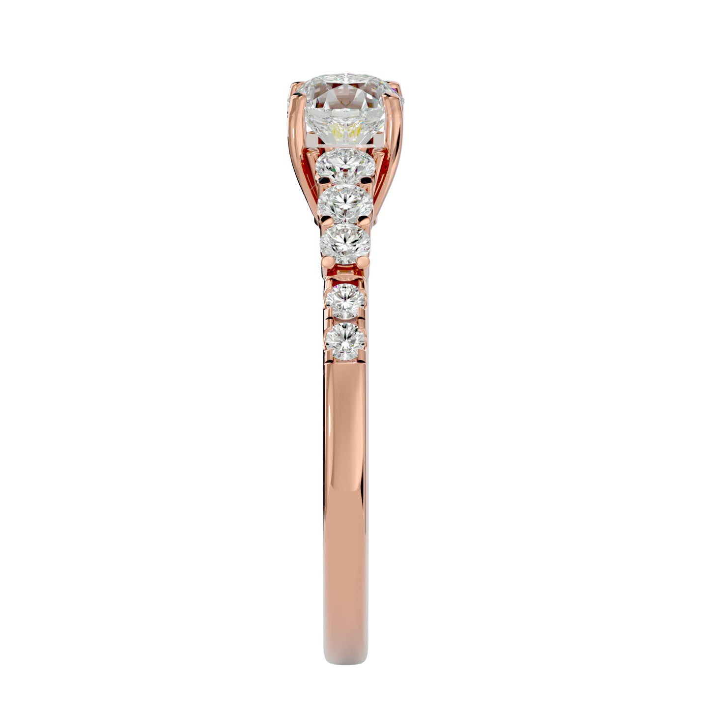 Begonia diamond engagement ring