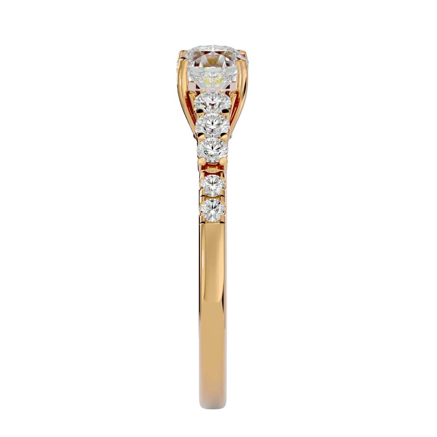 Begonia diamond engagement ring