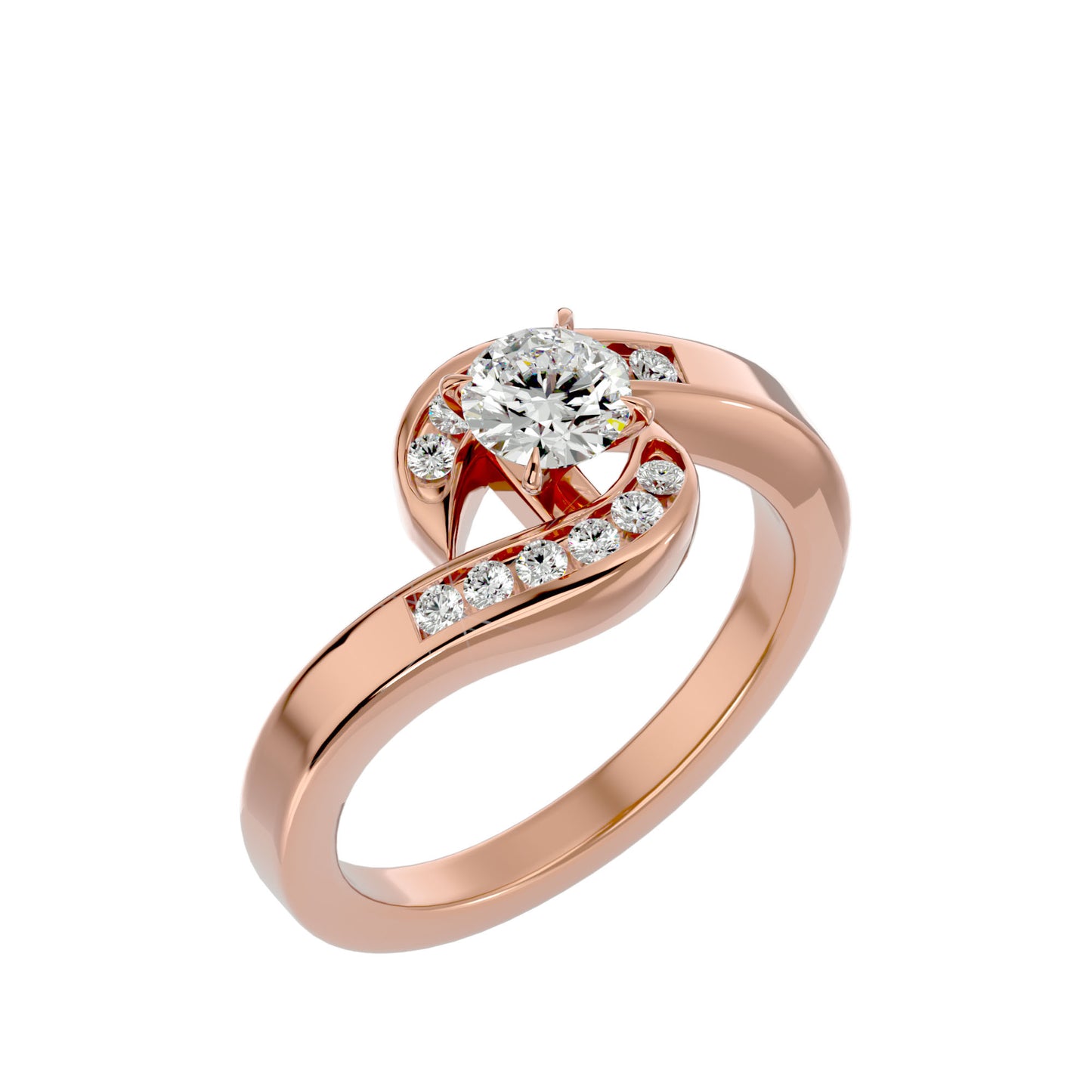 Nellwyn solitaire diamond engagement ring