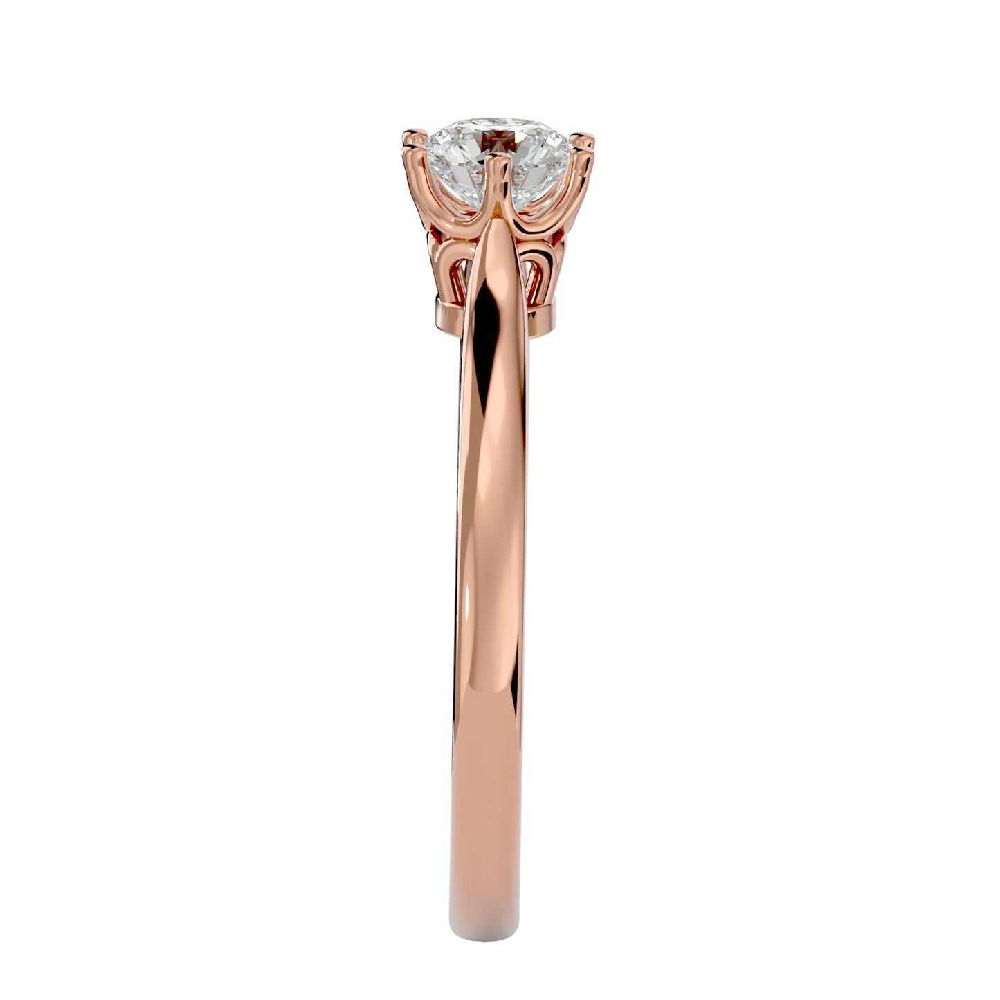 Zélie solitaire diamond engagement ring