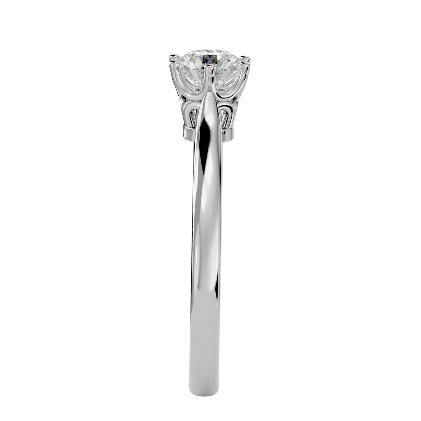 Zélie solitaire diamond engagement ring