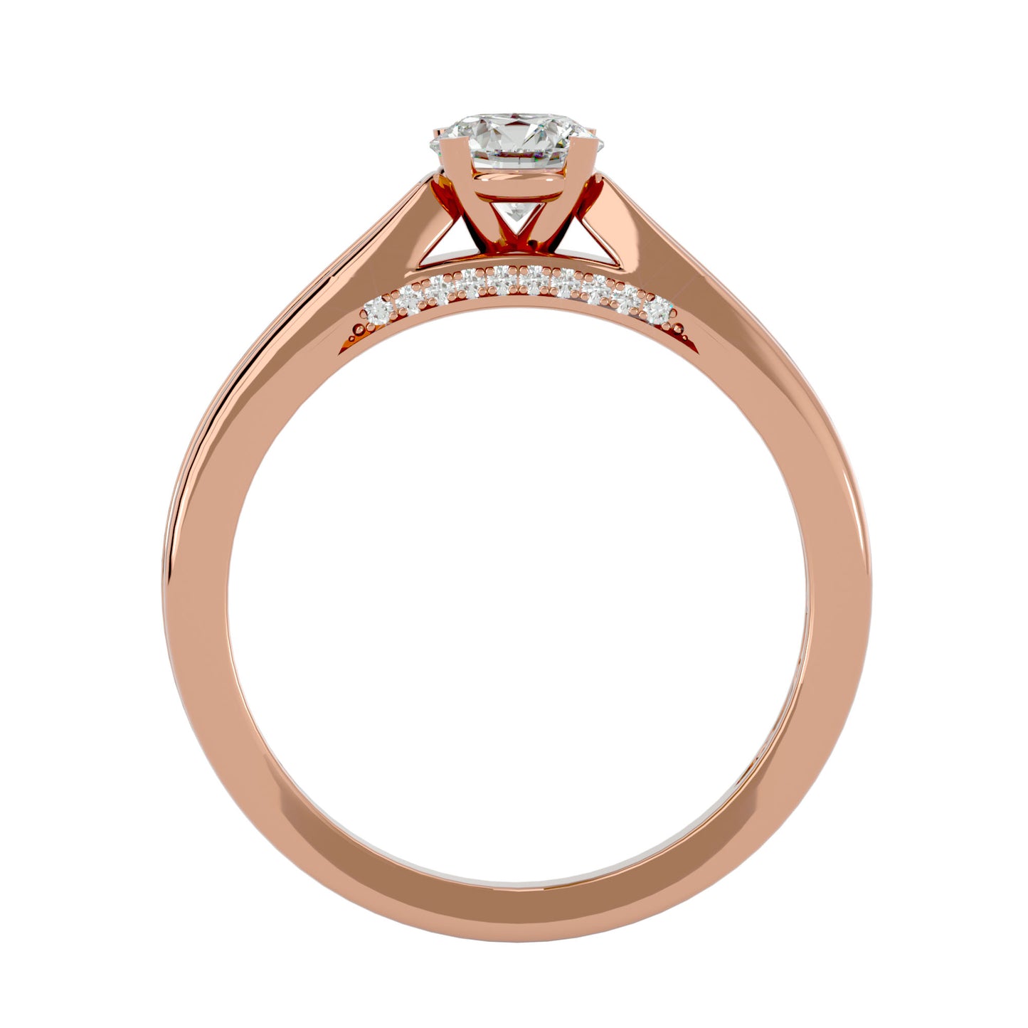 Ilyana solitaire diamond engagement ring