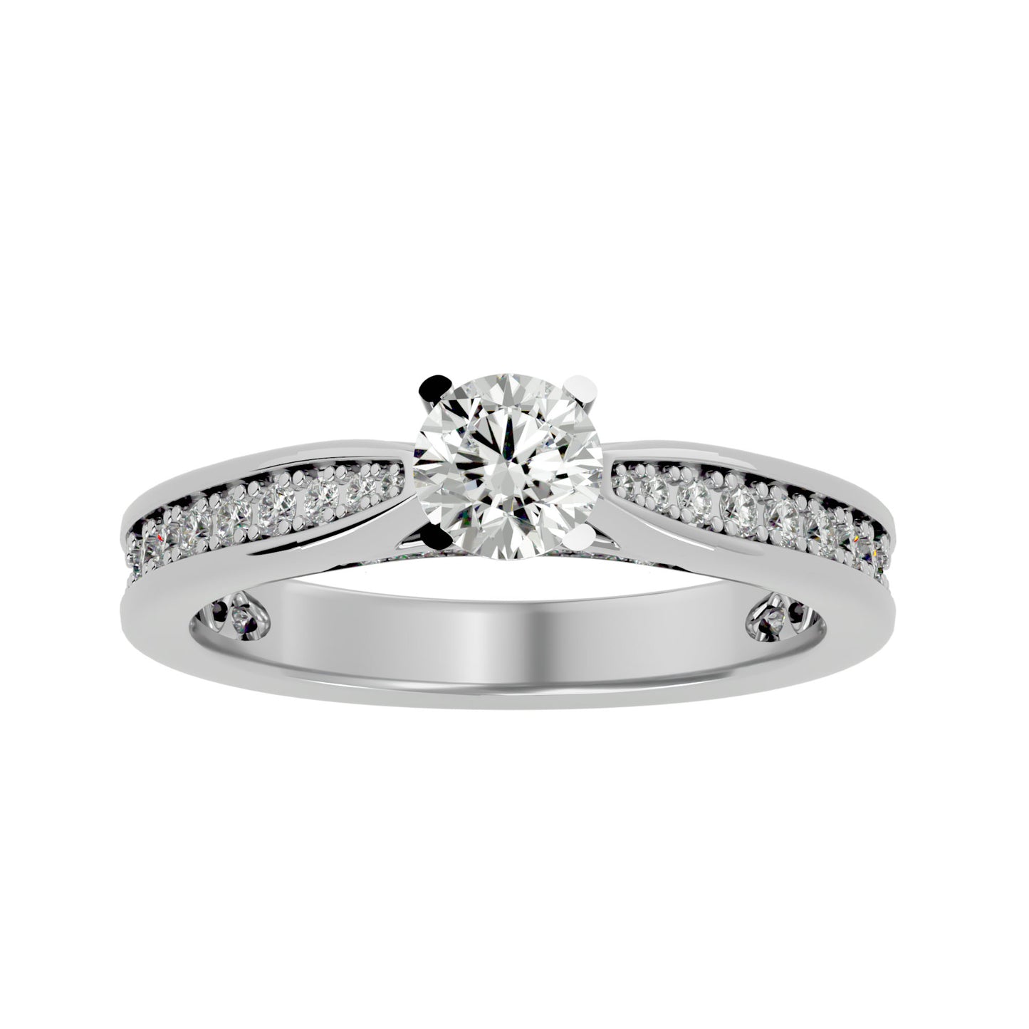 Ilyana solitaire diamond engagement ring