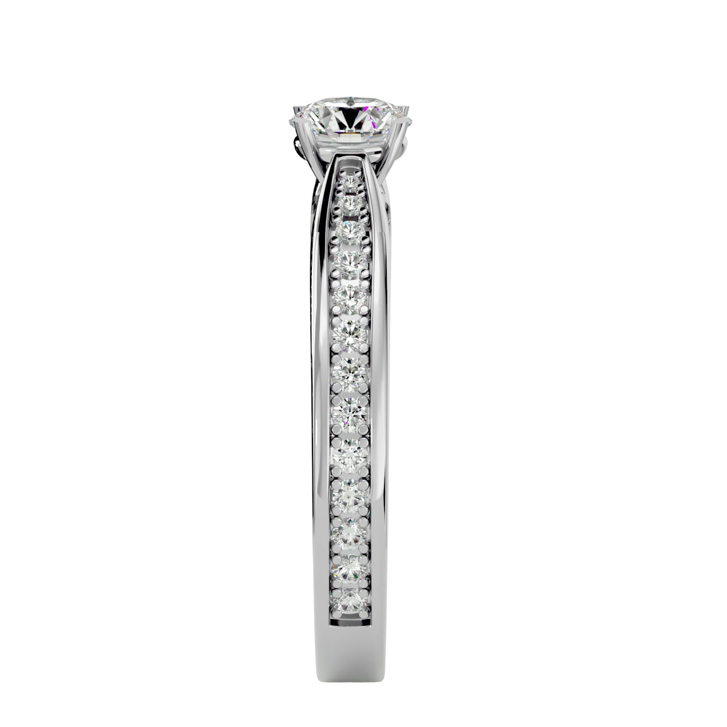 Ilyana solitaire diamond engagement ring