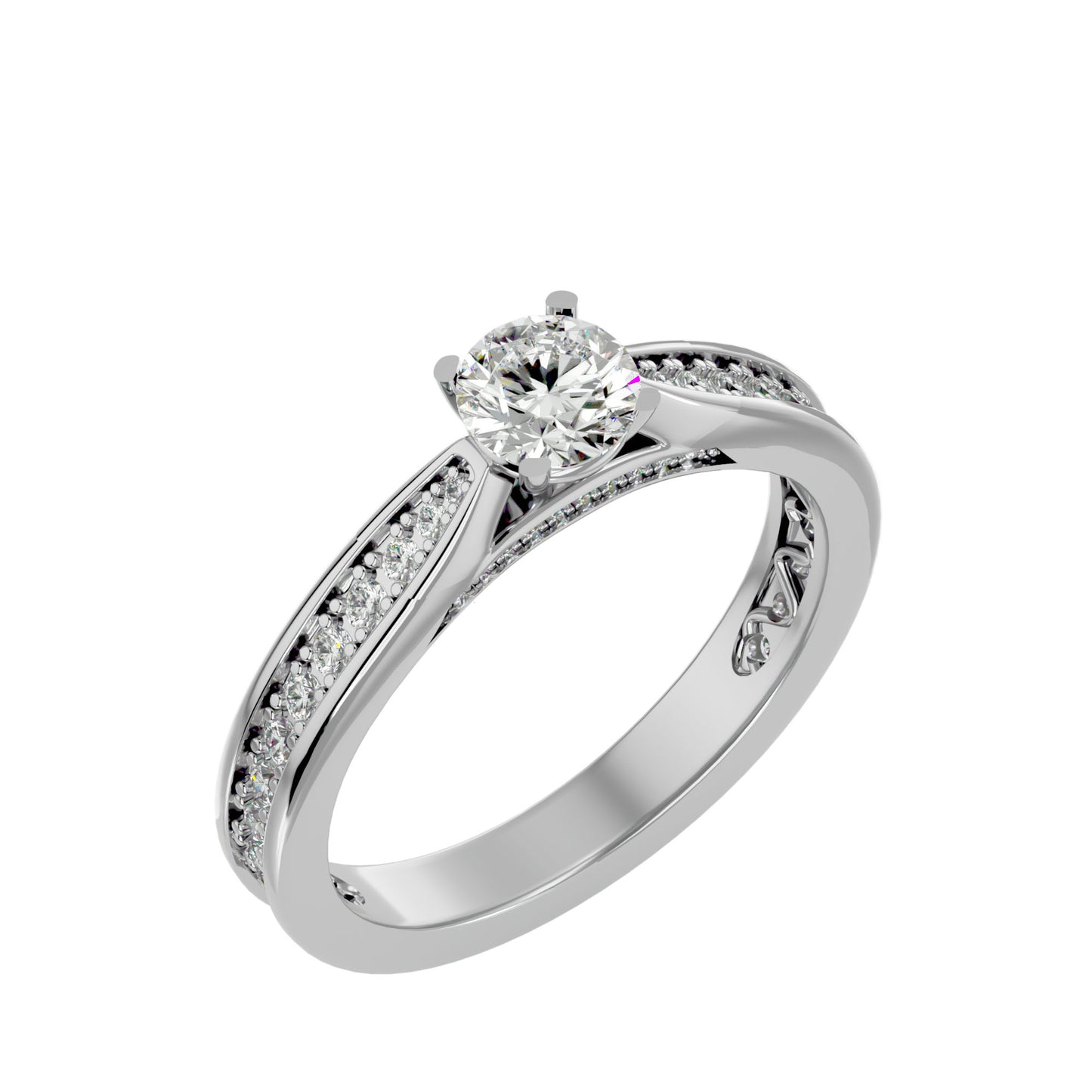 Ilyana solitaire diamond engagement ring