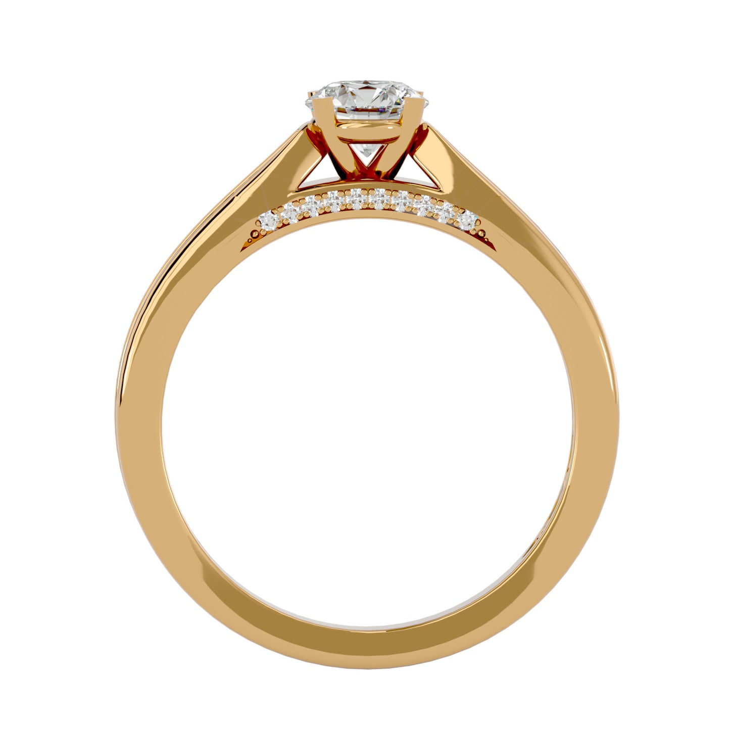 Ilyana solitaire diamond engagement ring