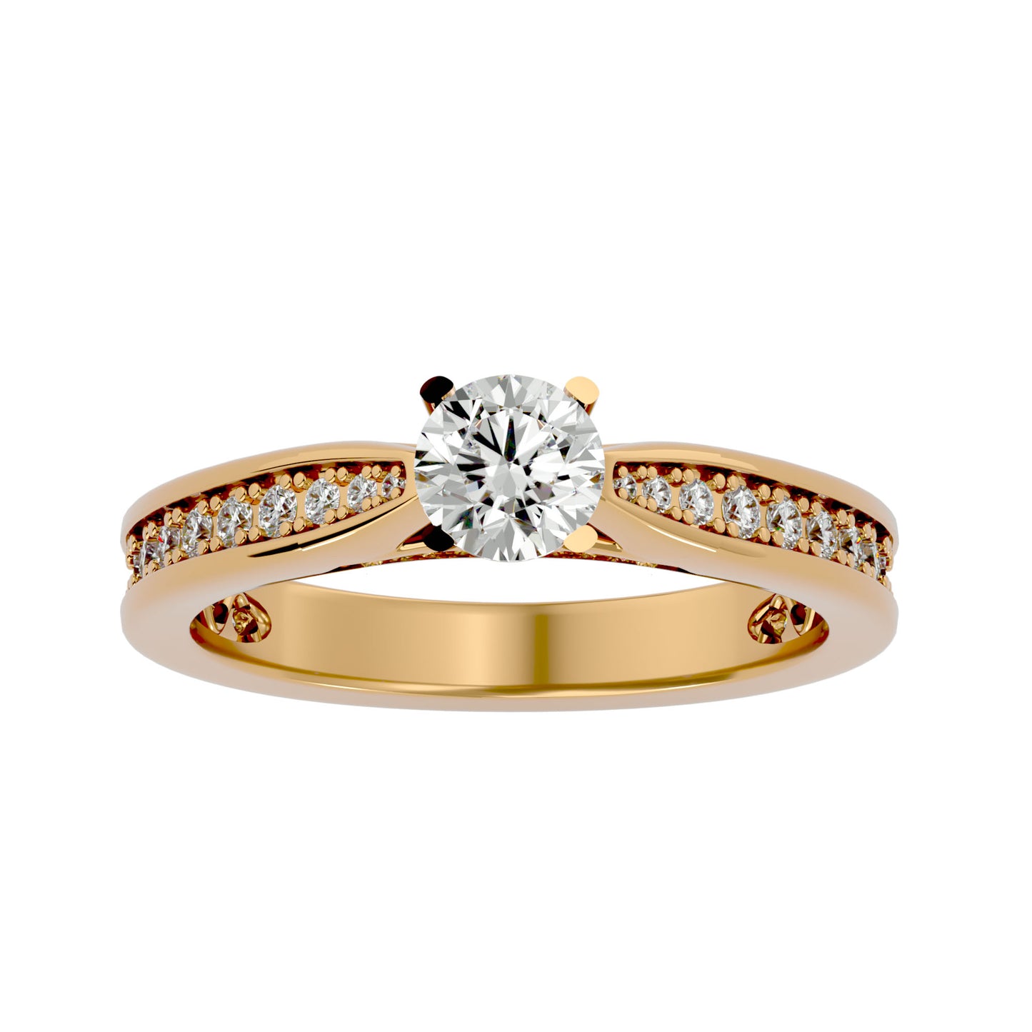 Ilyana solitaire diamond engagement ring