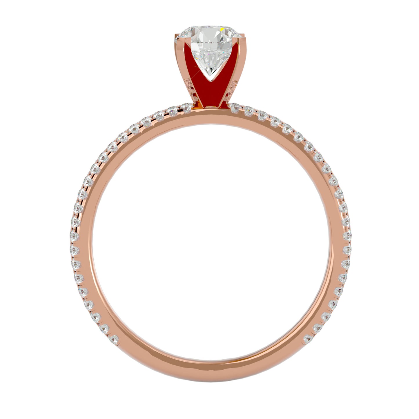 Galilee solitaire diamond engagement ring