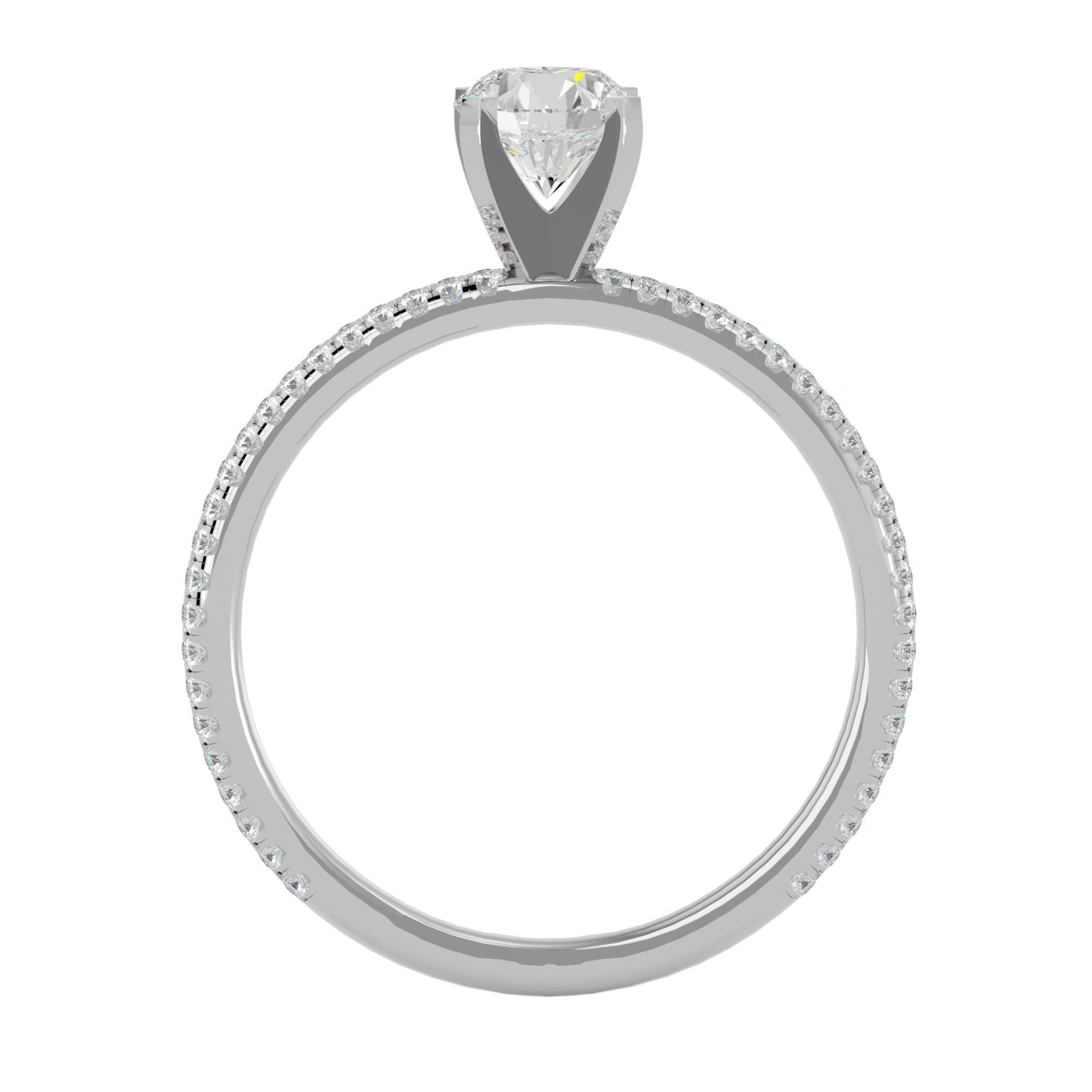 Galilee solitaire diamond engagement ring