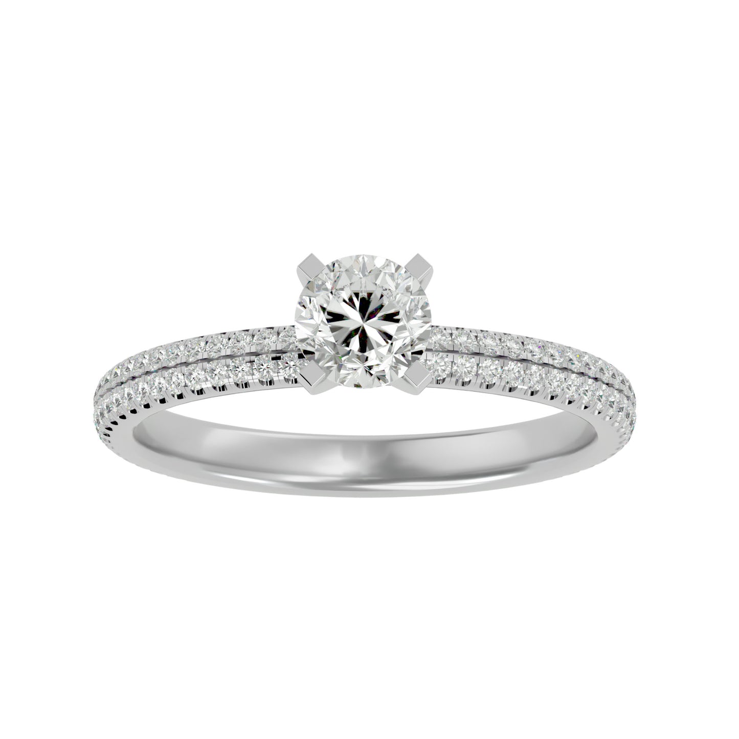 Galilee solitaire diamond engagement ring