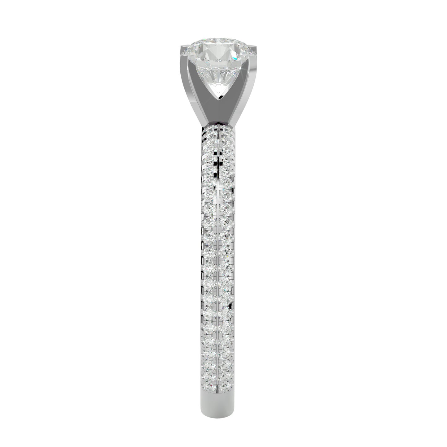 Galilee solitaire diamond engagement ring