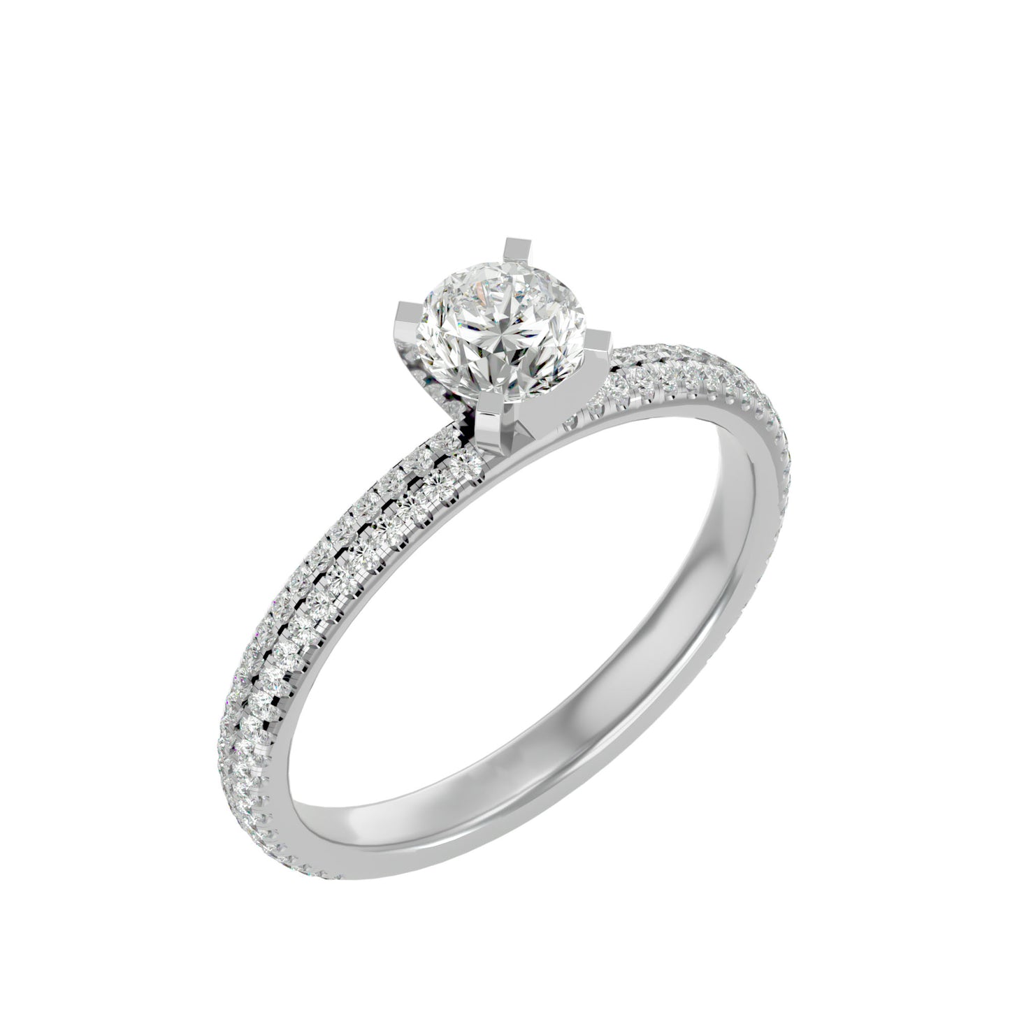 Galilee solitaire diamond engagement ring