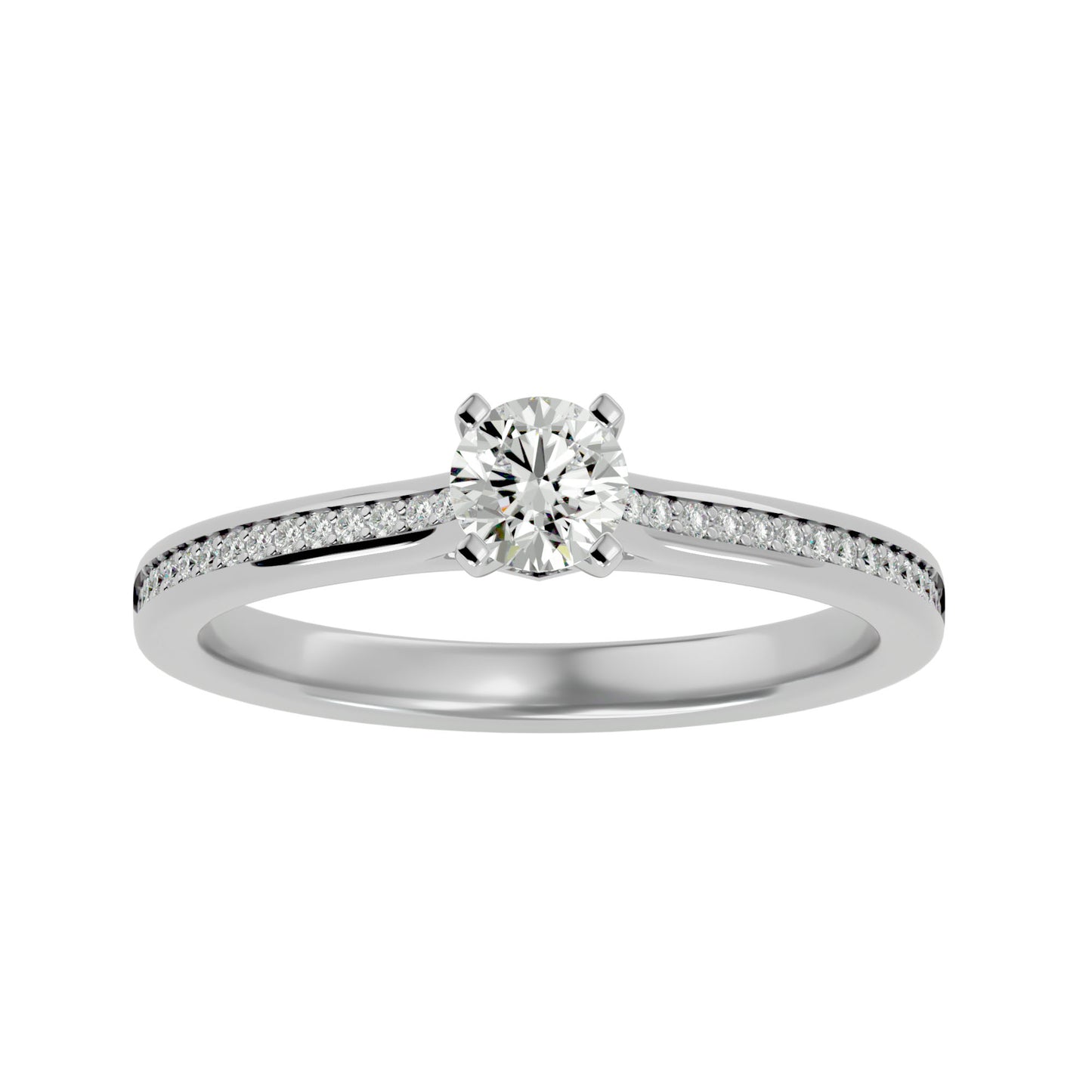 Yasmina solitaire diamond engagement ring