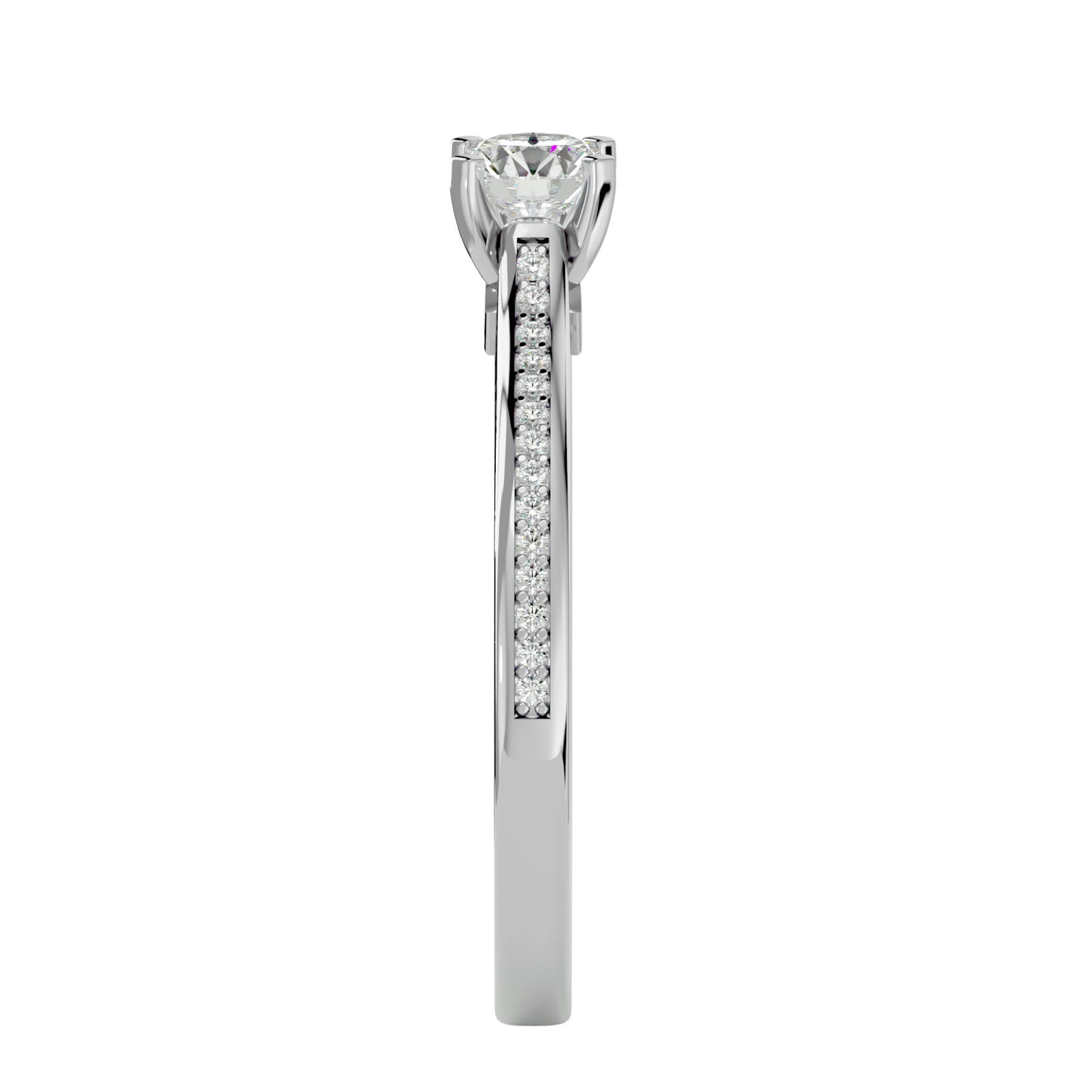 Yasmina solitaire diamond engagement ring