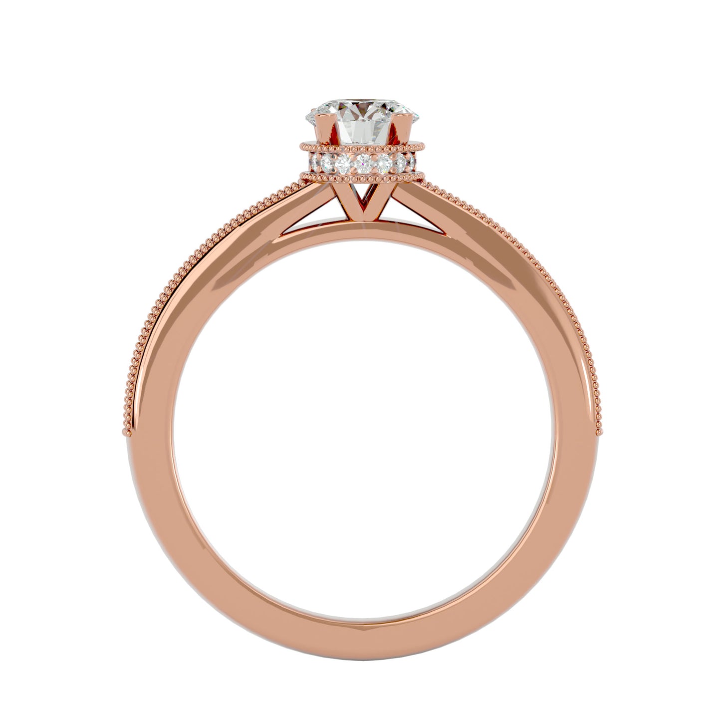 Noura solitaire diamond engagement ring