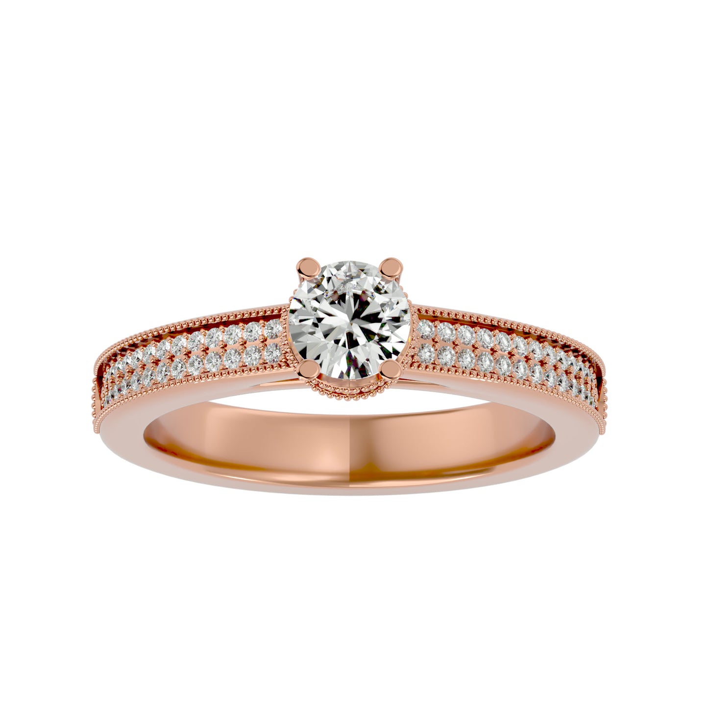 Noura solitaire diamond engagement ring