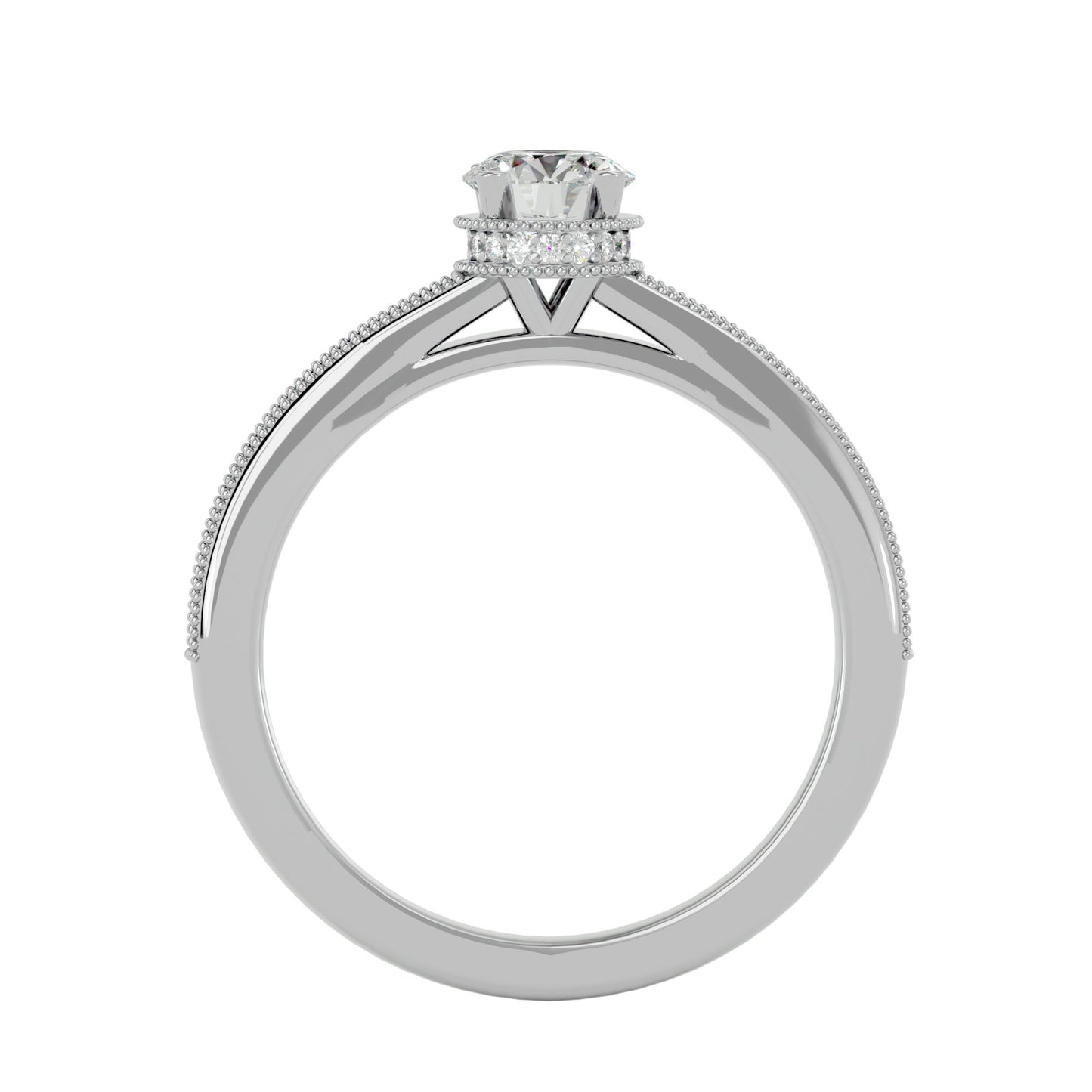 Noura solitaire diamond engagement ring