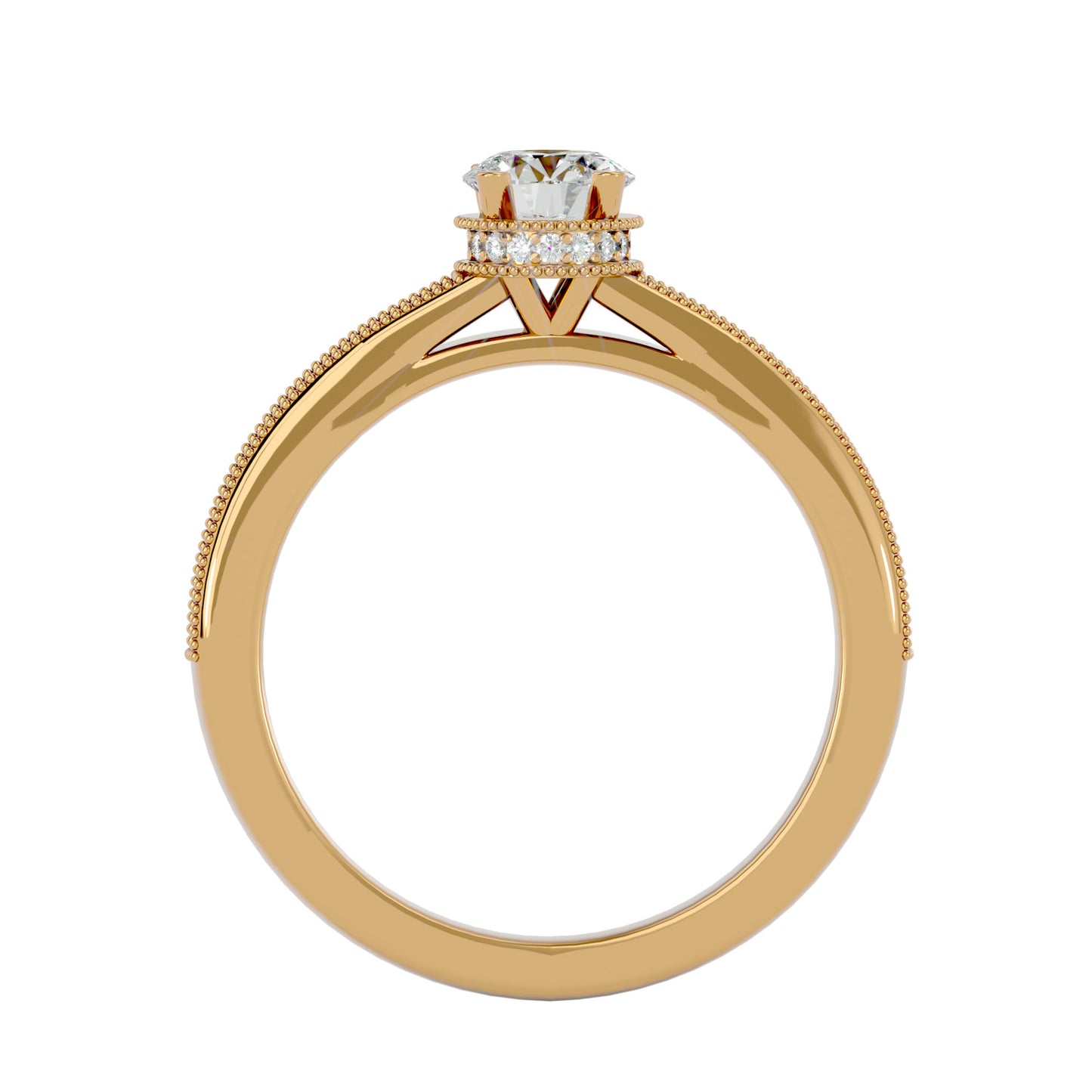 Noura solitaire diamond engagement ring