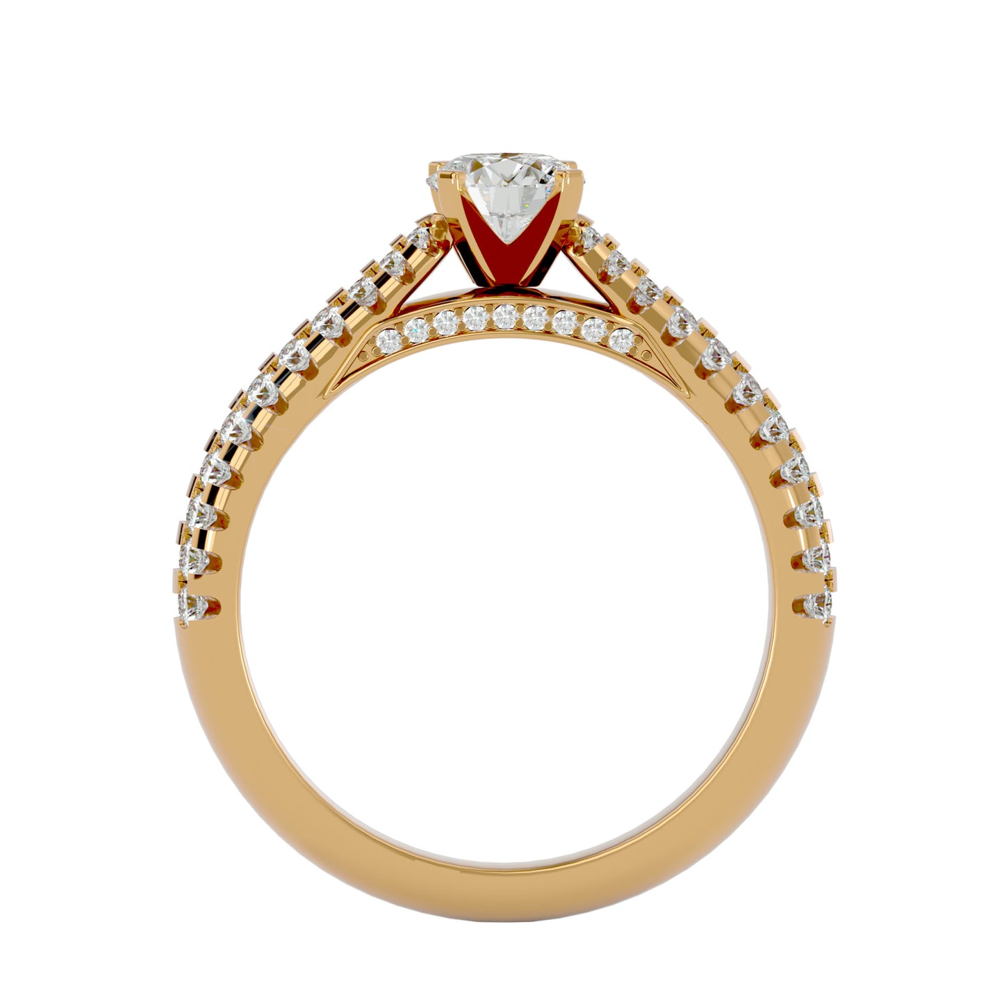 Ranya solitaire diamond engagement ring