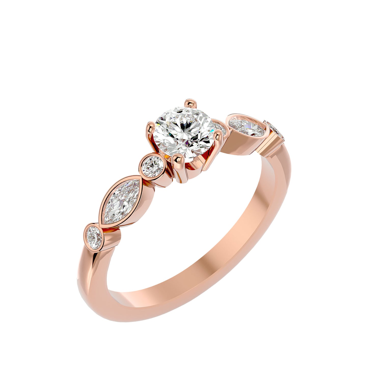 Dima solitaire diamond engagement ring