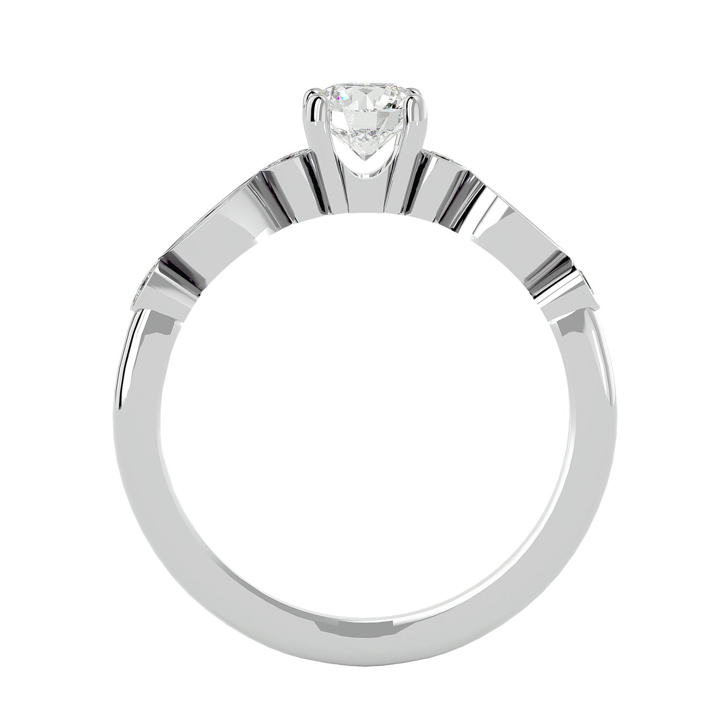 Dima solitaire diamond engagement ring