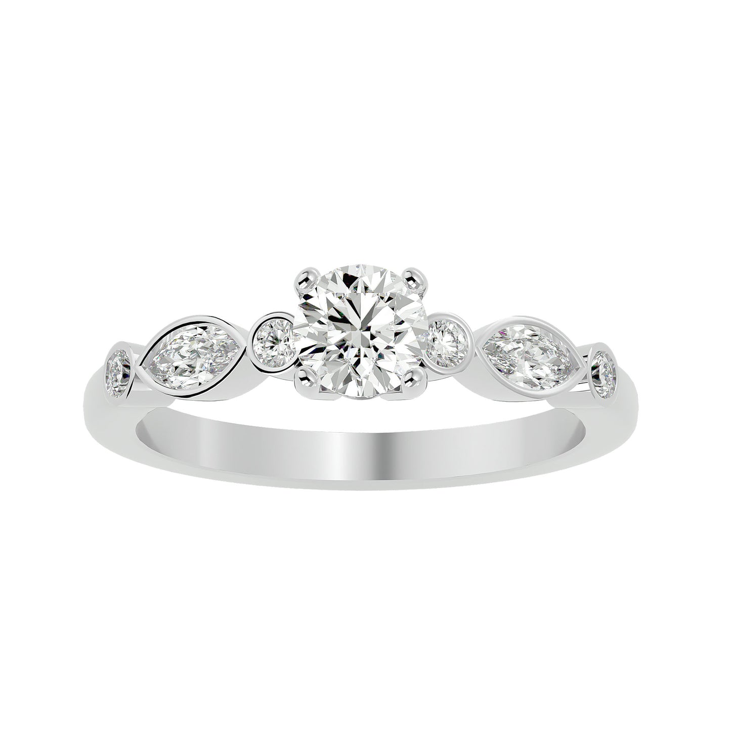 Dima solitaire diamond engagement ring