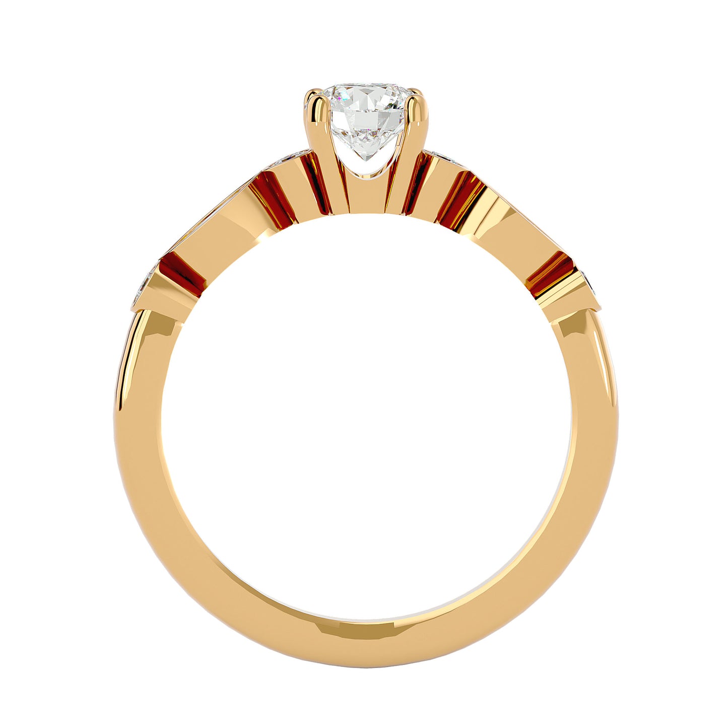 Dima solitaire diamond engagement ring