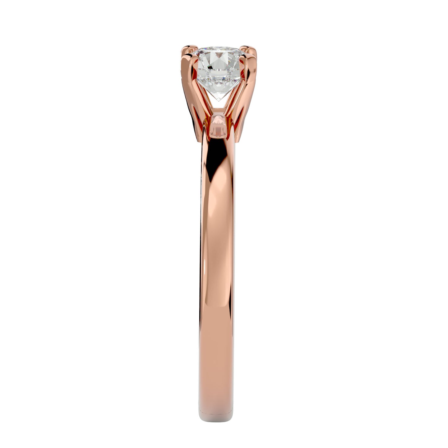 Lan solitaire diamond engagement ring