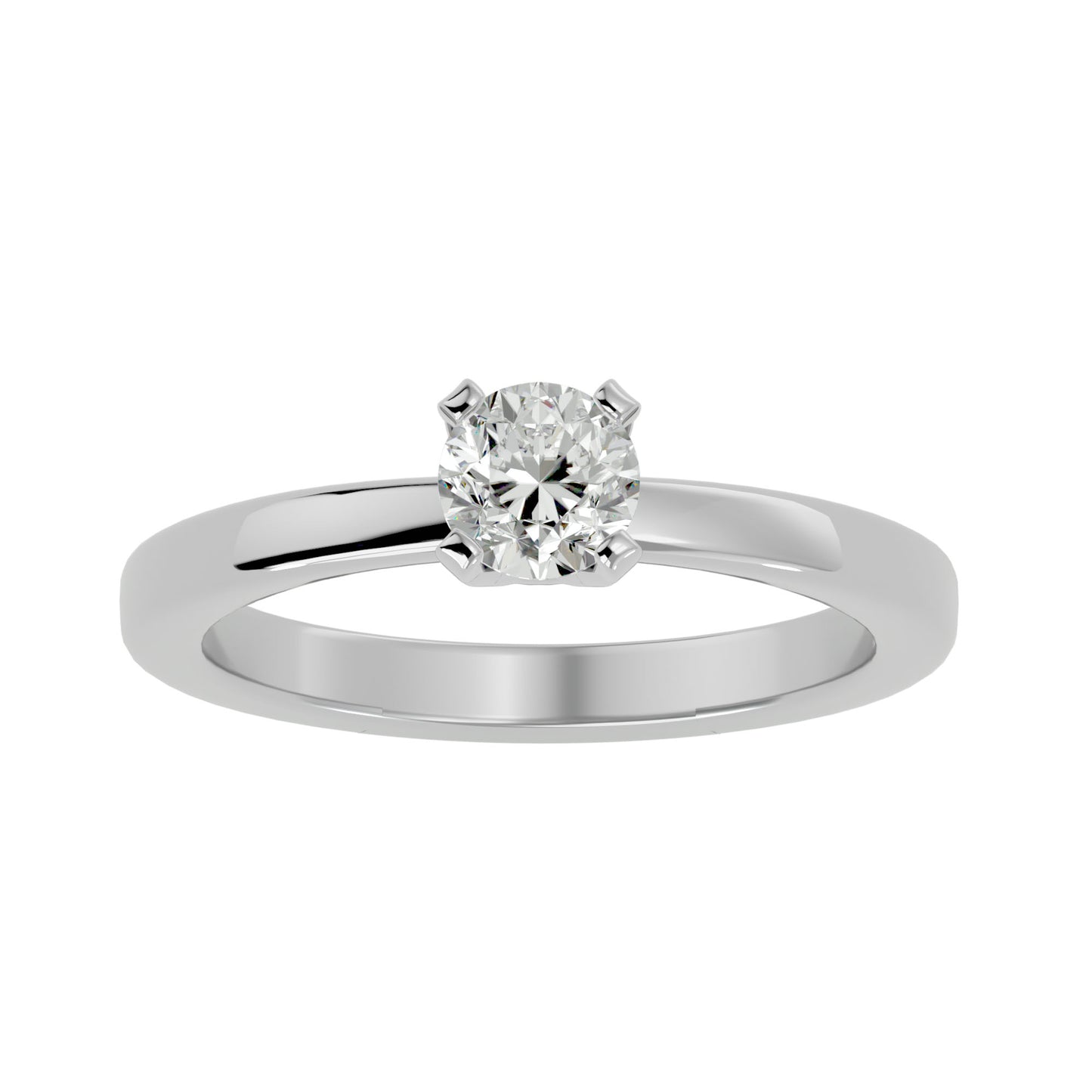 Lan solitaire diamond engagement ring