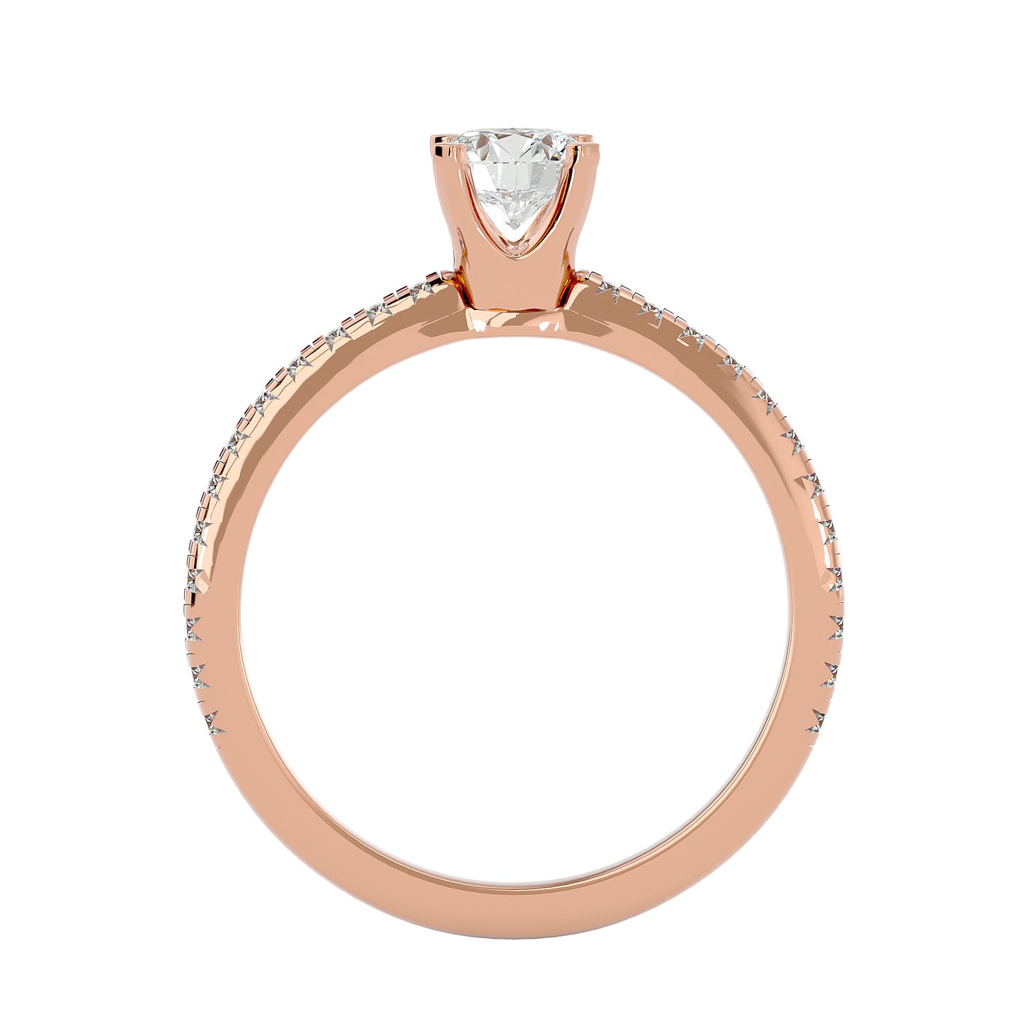 Ngozi side diamond engagement ring