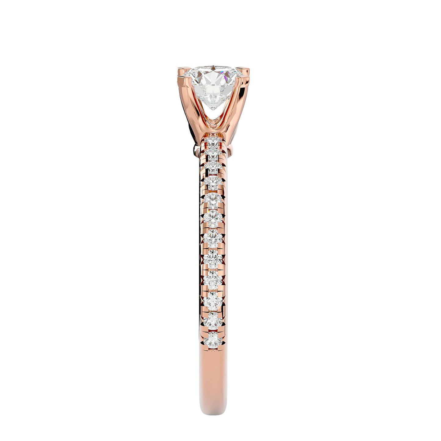 Ngozi side diamond engagement ring