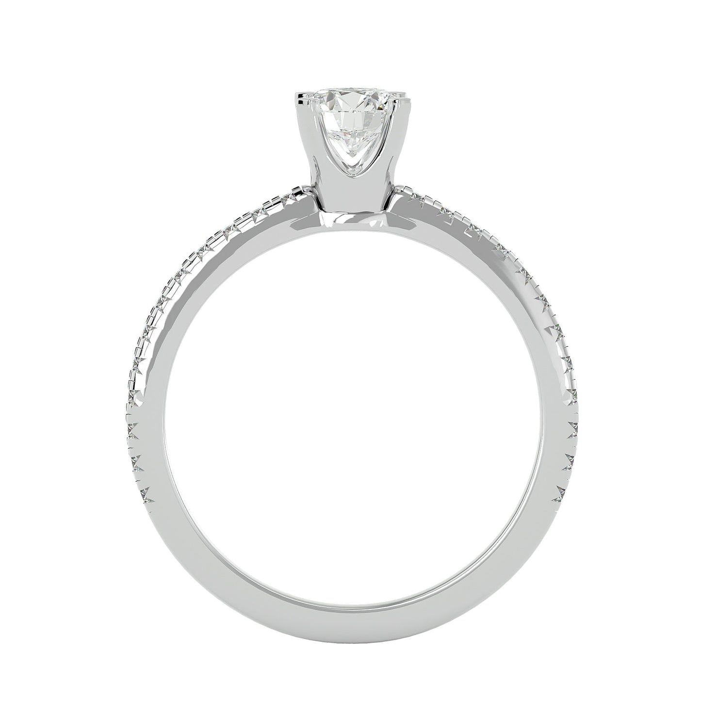 Ngozi side diamond engagement ring
