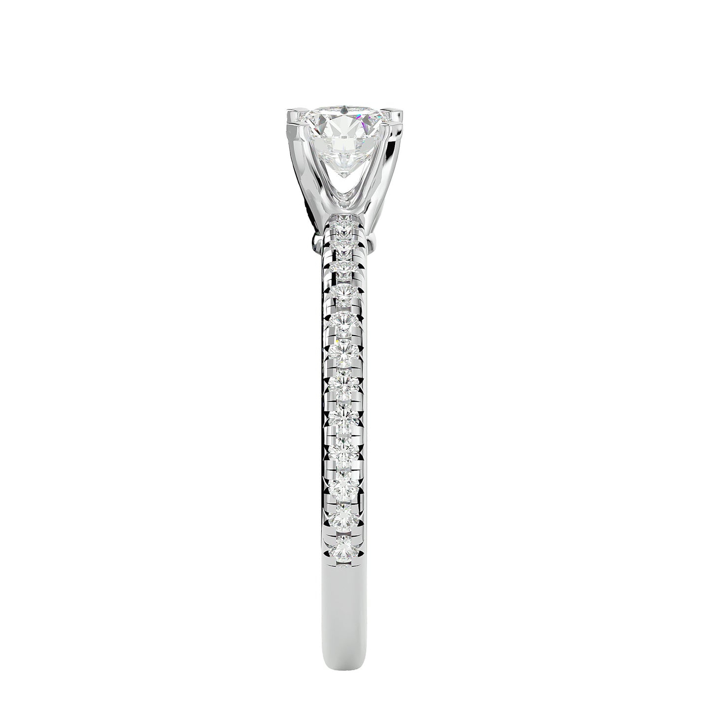 Ngozi side diamond engagement ring