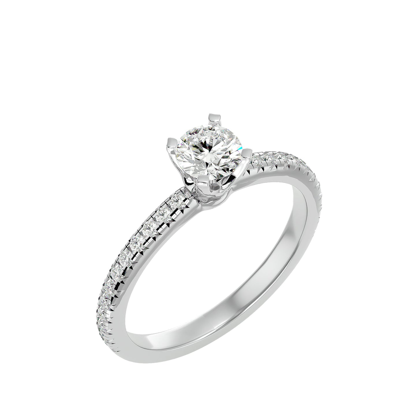 Ngozi side diamond engagement ring