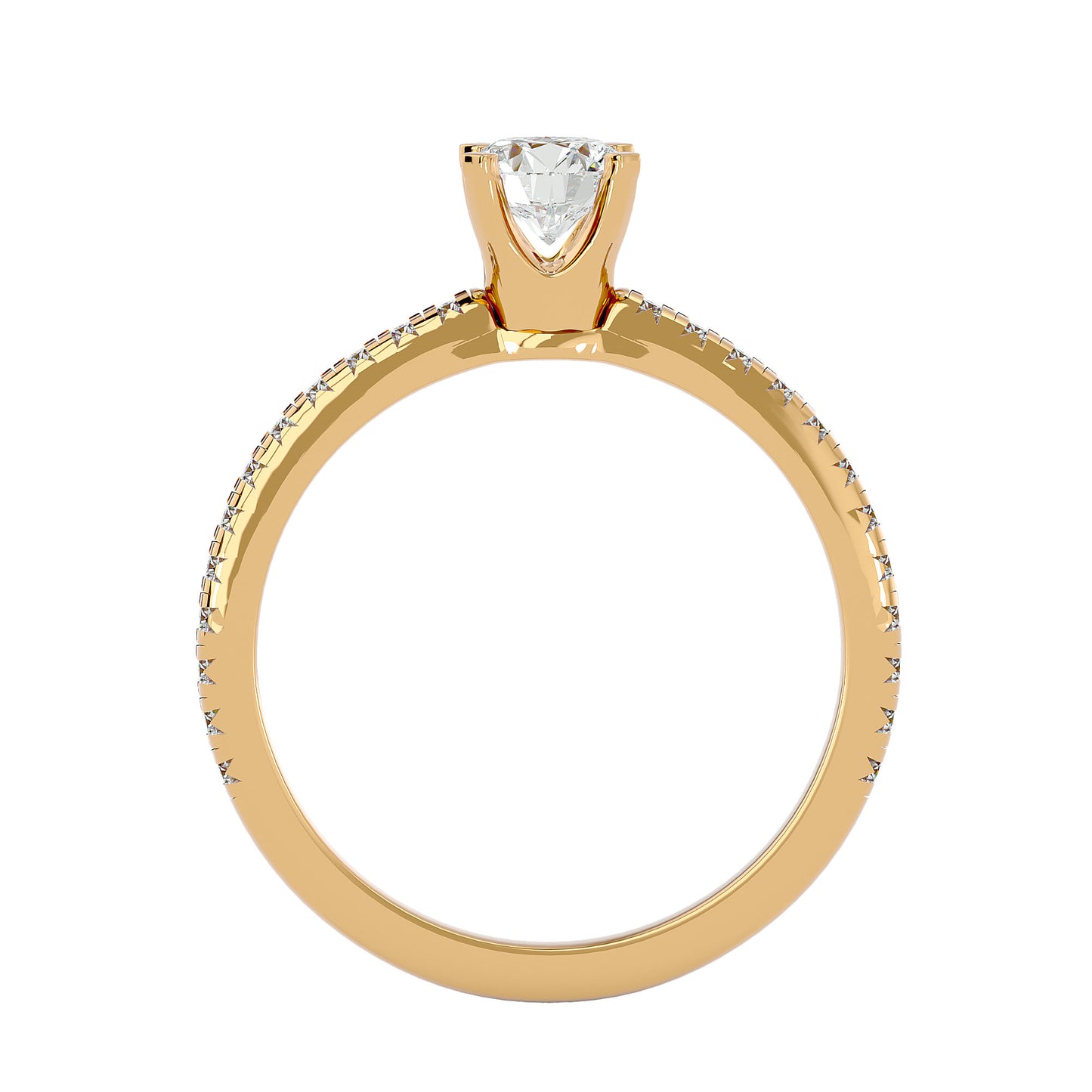 Ngozi side diamond engagement ring