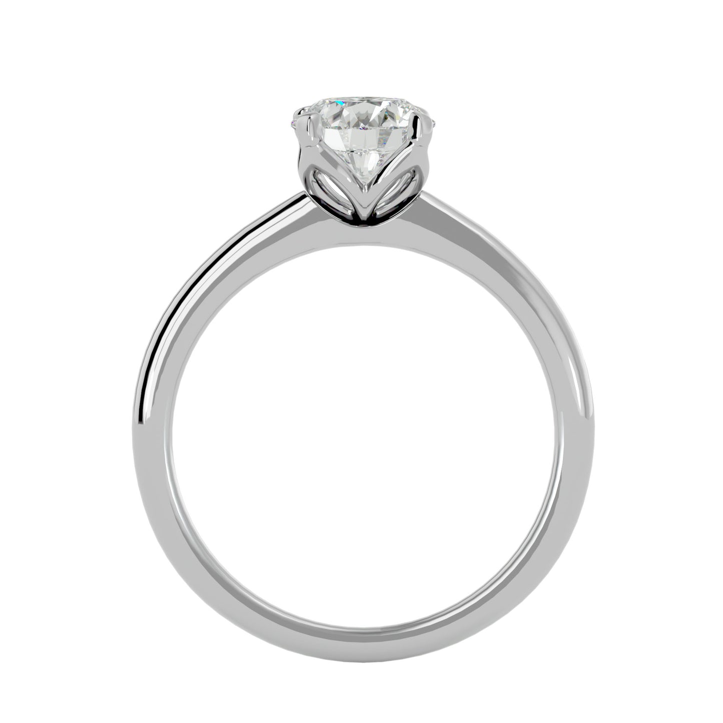 Asha center diamond engagement ring