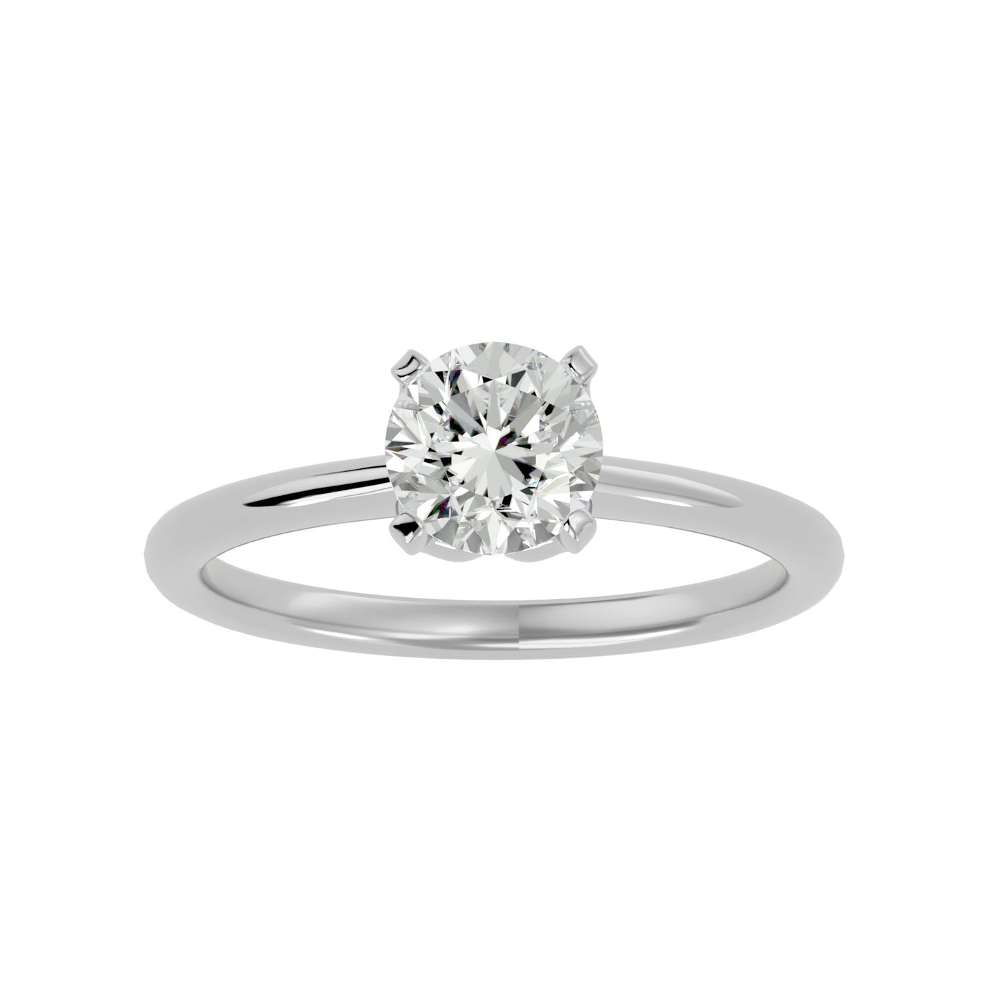 Asha center diamond engagement ring