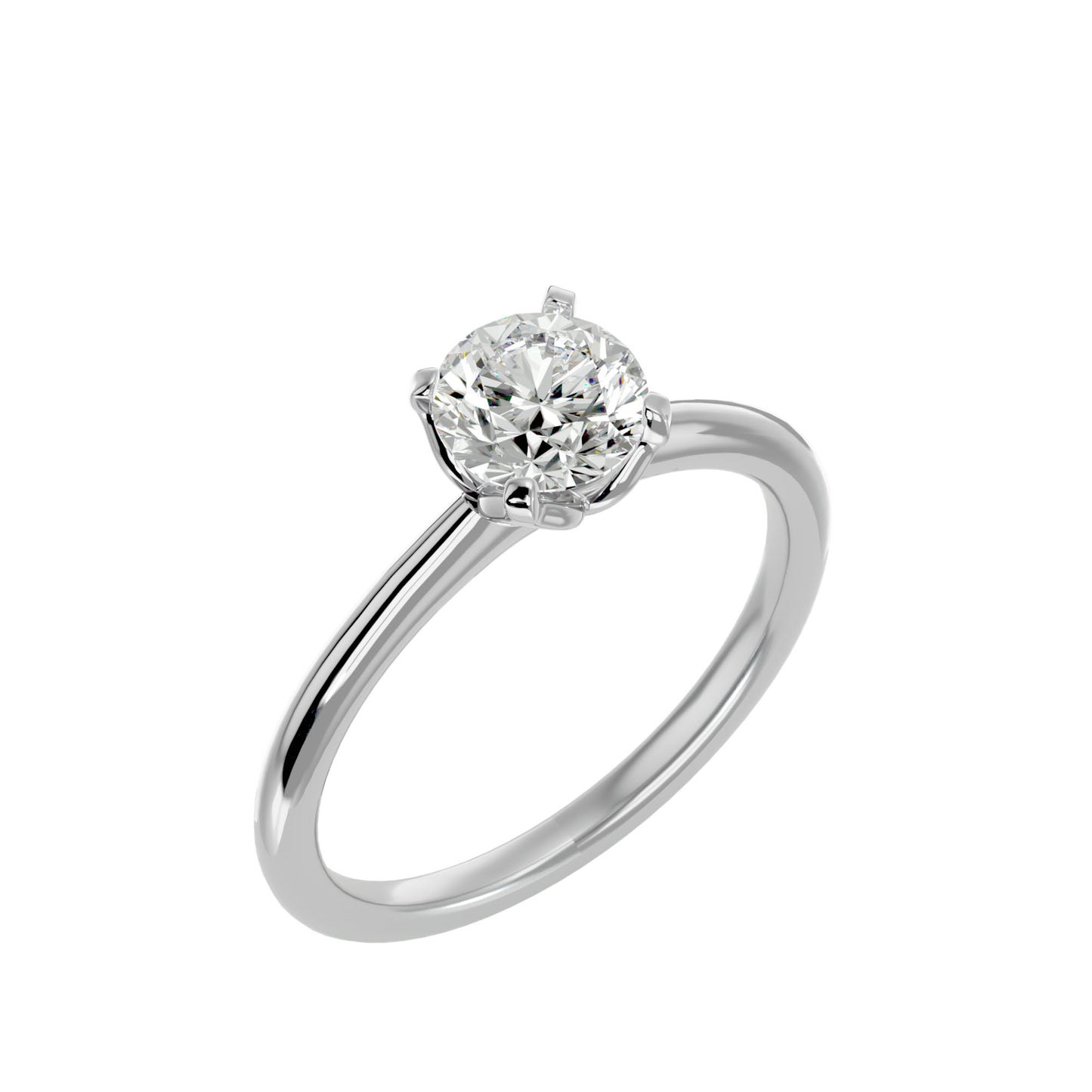 Asha center diamond engagement ring