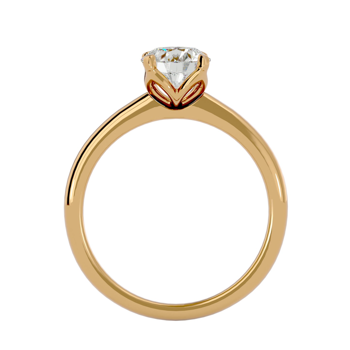 Asha center diamond engagement ring