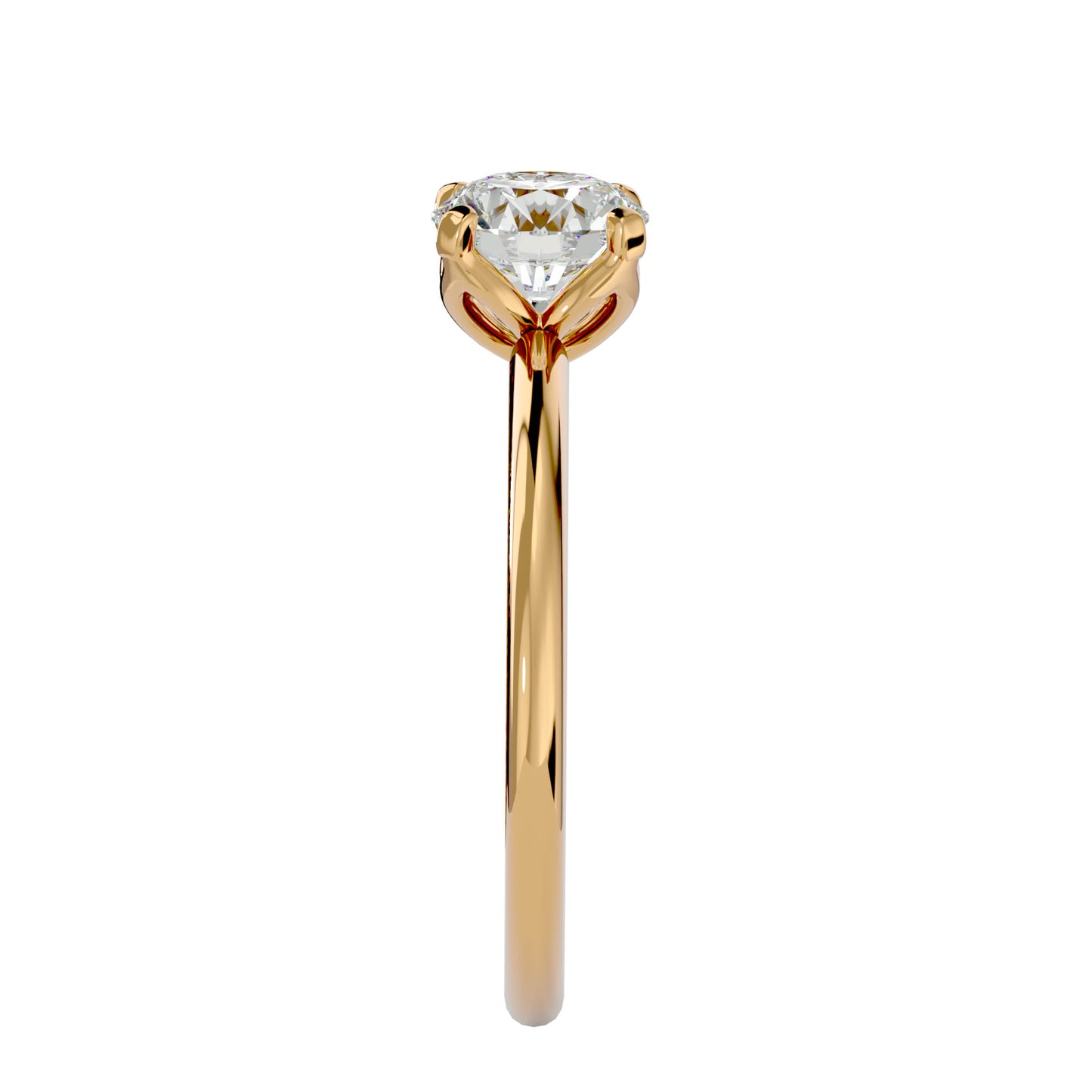 Asha center diamond engagement ring