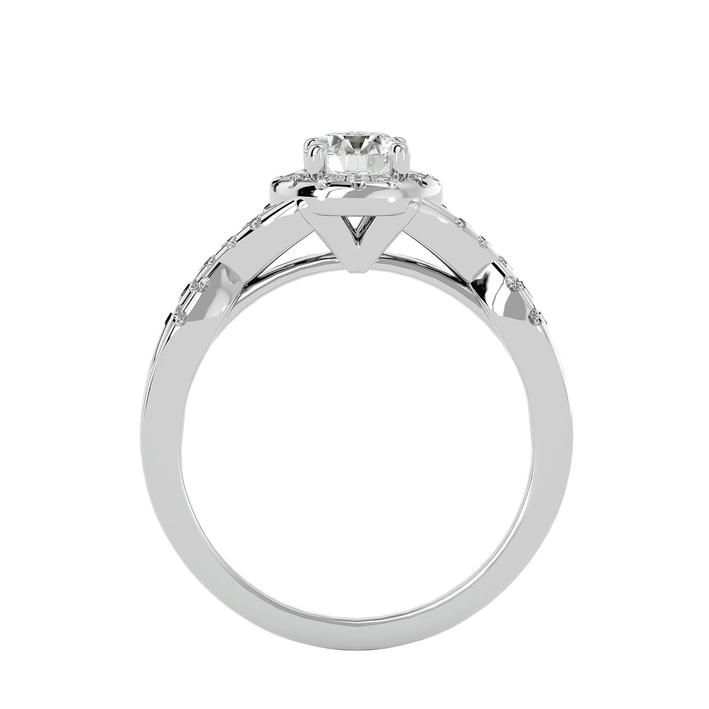 Raisa halo diamond engagement ring