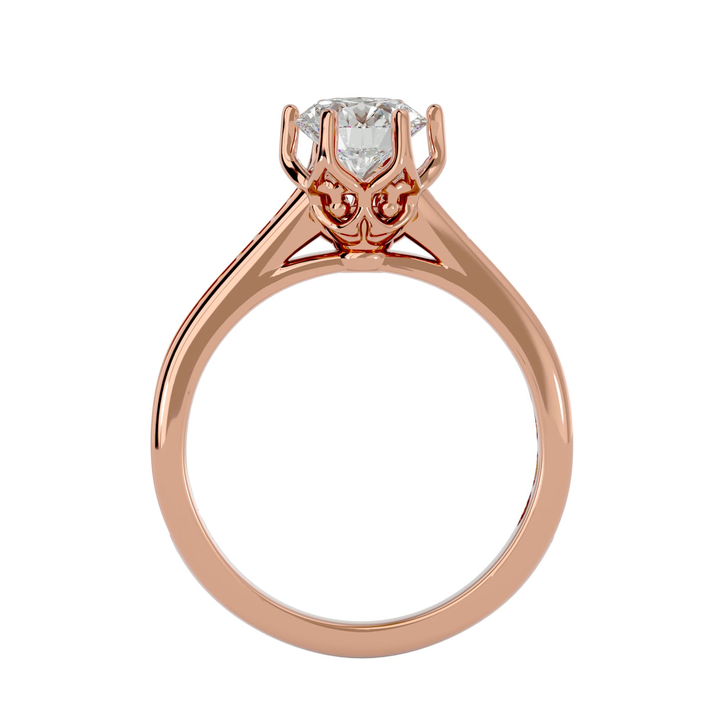 Kanya crown diamond engagement ring